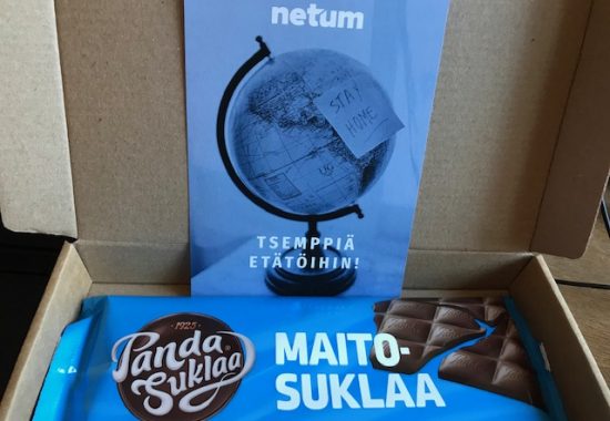 Suklaasta tsemppiä etätöihin.